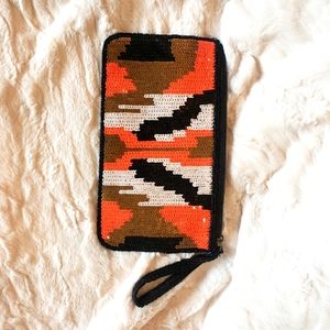 Beaded and sequin wristlet